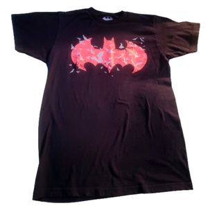 DC Comics The Batman Short Sleeve T Shirt Size Medium M Black And Red Cool! 🦇